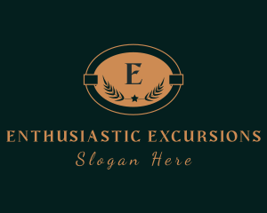 Elegant Gold Wreath logo design