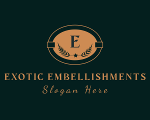 Elegant Gold Wreath logo design