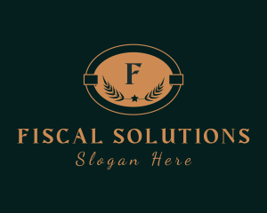 Elegant Gold Wreath logo design