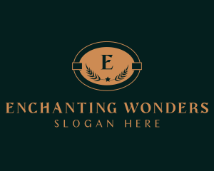 Elegant Gold Wreath logo design