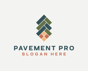 Floor Tile Pavement Repair logo design