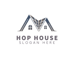 House Roofing Property logo design