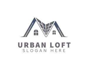 House Roofing Property logo design