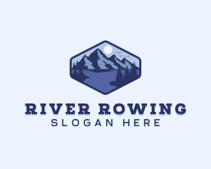 Forest Mountain Lake logo design