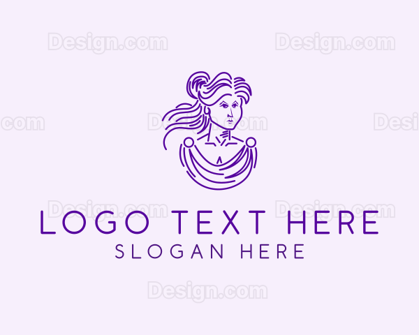 Greek Warrior Woman Logo