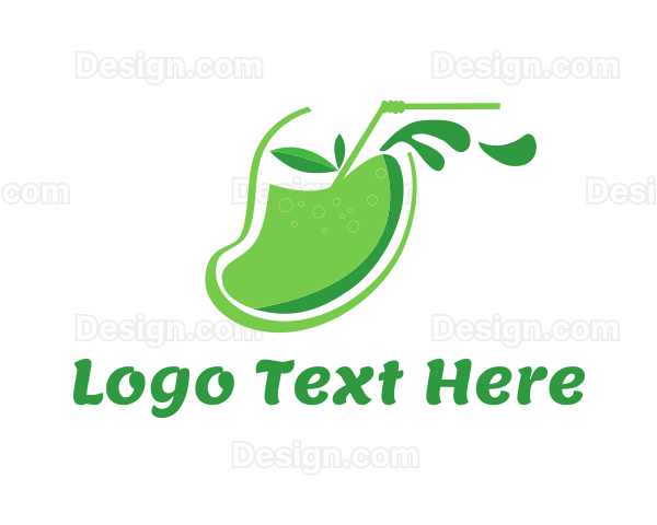 Green Mango Juice Logo