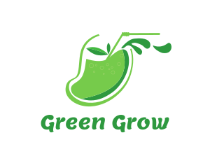 Green Mango Juice logo design