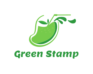 Green Mango Juice logo design