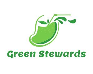 Green Mango Juice logo design