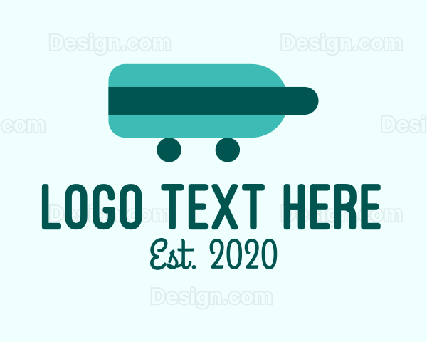 Teal Bottle Delivery Logo