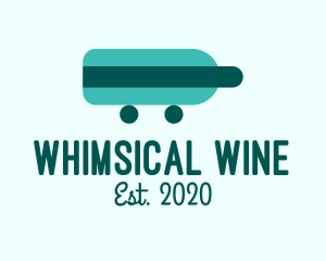 Teal Bottle Delivery logo design