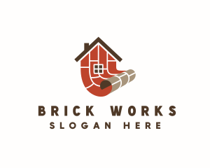 House Brick Flooring logo design