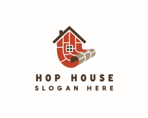 House Brick Flooring logo design