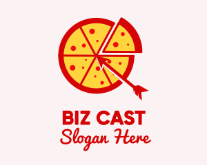 Arrow Pizza Slice logo
