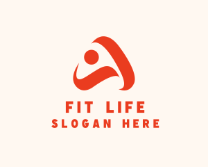 Fitness Instructor Letter A logo