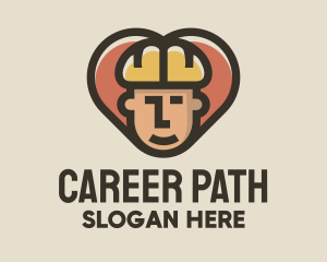 Construction Worker Heart logo