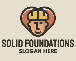 Construction Worker Heart logo