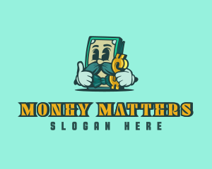 Dollar Money Mustache  logo design