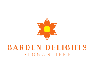 Flower Petals Garden logo design