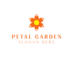 Flower Petals Garden logo design