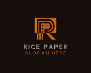 Industrial Contractor Letter R logo design