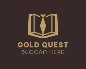 Gold Law School Book  logo design