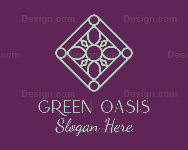 Elegant Diamond Flower Logo