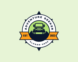 Adventure Jeep Car logo design