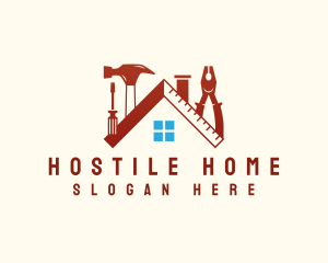 Home Construction Tools logo design