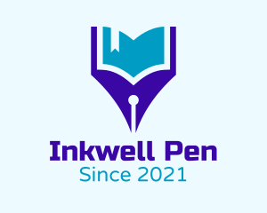 Pen Learning Book logo design