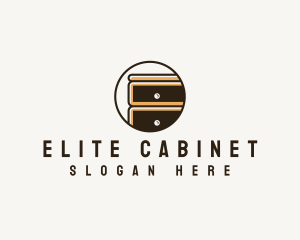 Cabinet Furniture Drawer logo design