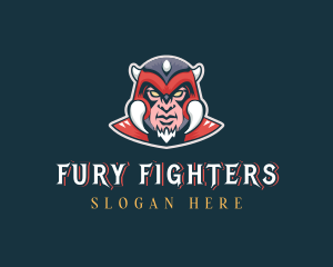 Super Hero Game Warrior logo design