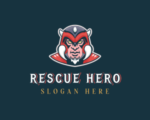 Super Hero Game Warrior logo design