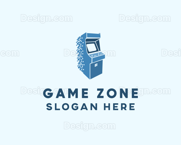 Pixel Arcade Game Logo