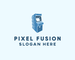 Pixel Arcade Game logo design