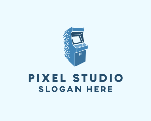 Pixel Arcade Game logo design