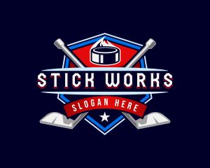 Hockey Sports League logo design