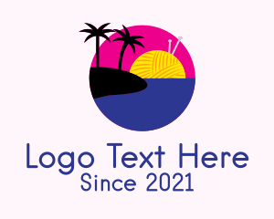 Knitting Beach Island  logo