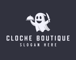 Scary Ghost Cook logo design