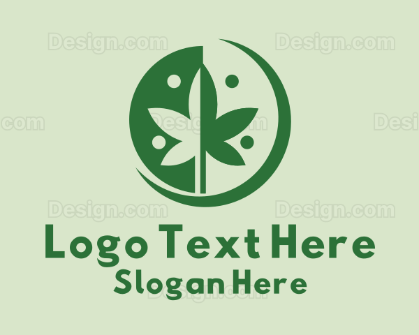 Green Cannabis Weed Logo