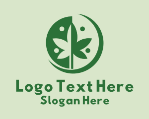 Green Cannabis Weed  logo