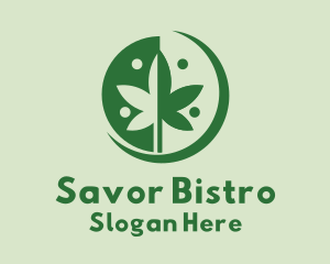 Green Cannabis Weed  logo