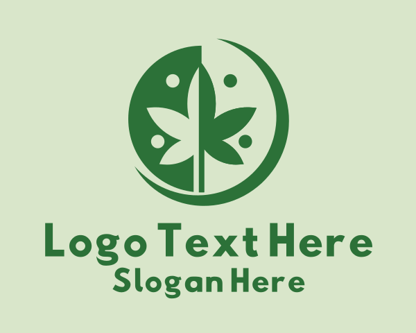 Green Cannabis Weed  logo