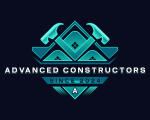 Carpentry Construction Hammer logo design