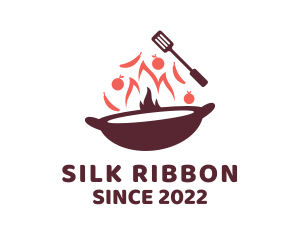 Stir Fry Cooking logo design