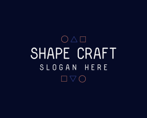 Modern Digital Shapes logo design