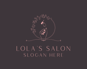 Floral Manicure Salon logo design