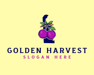 Fruit Plum Delaware logo design