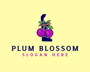 Fruit Plum Delaware logo design