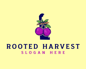 Fruit Plum Delaware logo design